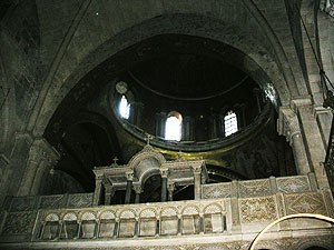 j_sepulchre Inside the Church of the Holy Sepulchre, which contains the sites where Christ was crucified, taken down and entombed.