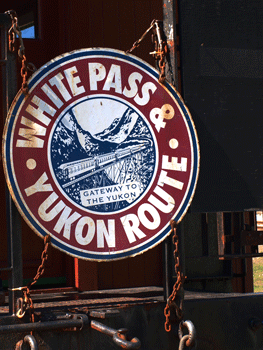 wpy_sign_s Live a little like Yokon Sam and ride the White Pass and Yukon Railroad